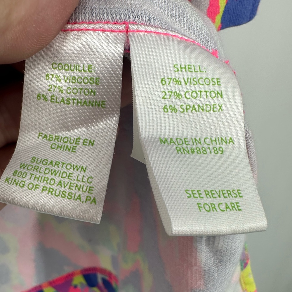 Lilly Pulitzer UPF 50+ Justina Tunic Luminescent Print Womens XS - Picture 5 of 8